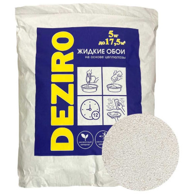 Deziro Жидкие обои ZR01-5000. оттенок белого Deziro ZR01-5000