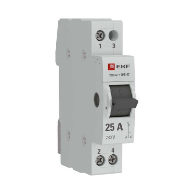 EKF Трехпозиционный переключатель ТПС-63 1P 25А PROxima TPS125