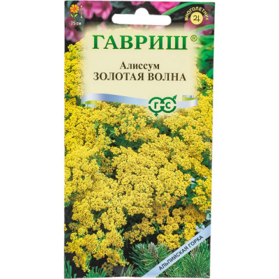 ГАВРИШ Алиссум (Бурачок) Золотая волна, скальный 0,1 г сер. Альпийская горка 00003255