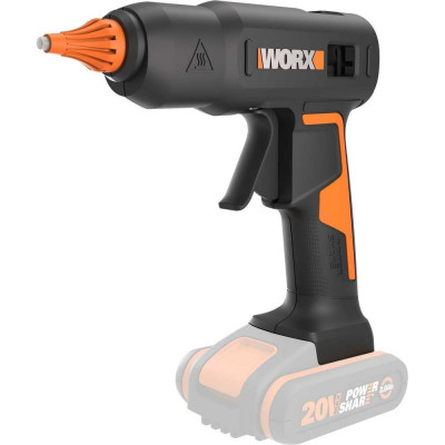 WORX Клеевой пистолет аккумуляторный , 20в, без акб и зу WX045.9