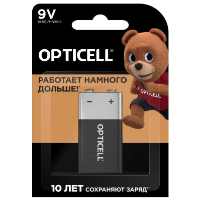 OPTICELL Батарейки 9V 1шт 5051003