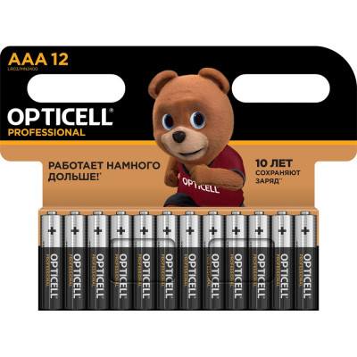 OPTICELL PROFESSIONAL Батарейки AAA 12шт 5052006