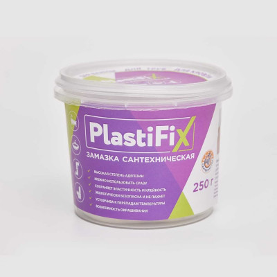 СантехМастер PlastiFix замазка сантехническая, банка 250 гр. 04153