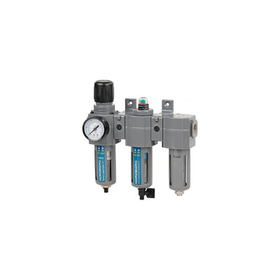 NORDBERG Фильтр воздушный с редуктором (5µm) + фильтр тонкой очистки (0,01µm) + осушитель 1/2