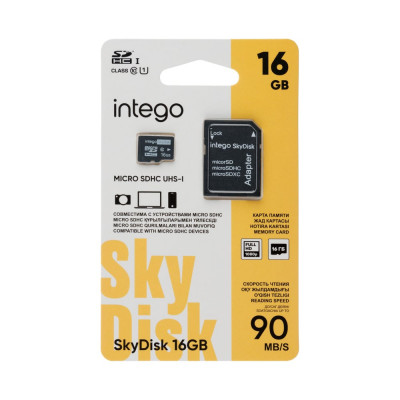 INTEGO Карта памяти skydisk 16gb SD-016