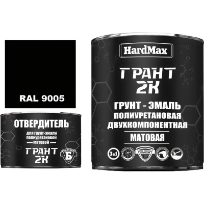 Грунт эмаль HardMax ГРАНТ 2К МАТ 4690417108039