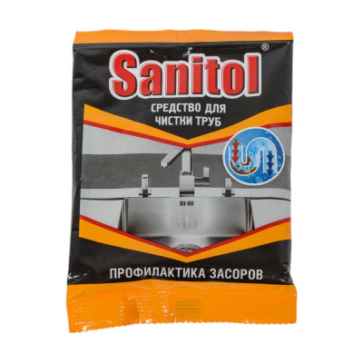 Антизасор для чистки труб Sanitol ЧС-152