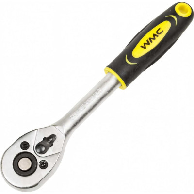 WMC TOOLS Трещотка реверсивная с резиновой ручкой 1/4'' WMC-80222(80224)