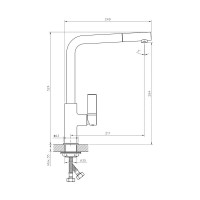 Смеситель для кухни Haiba HB70501-7