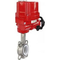 Затвор DN.ru 316L-316L-PTFE Ду40 Ру16 с электроприводом EX-010 220В D050-02448