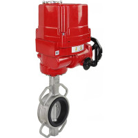 Затвор DN.ru 316L-316L-NBR Ду80 Ру16 с электроприводом EX-010 220В D050-02444