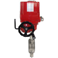 Затвор DN.ru 316L-316L-PTFE Ду80 Ру16 с электроприводом EX-010 220В D050-02451