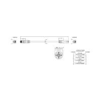Патч-корд Hyperline PC-LPM-UTP-RJ45-RJ45-C6-2M-LSZH-BL U/UTP, Cat.6 100% Fluke Component 230234