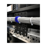 Кронштейн Hyperline PMR-1U-TM-RAL9005 1U, Т-пазы и с перфорацией под крепеж типа "монетка" 444557