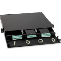 Патч-панель Hyperline FO-19BX-1U-D1-3xSLT-W120H32-EMP 19” универсальная, пустой корпус 1U 47739