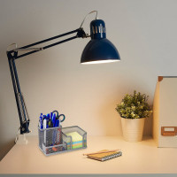 Подставка-органайзер BRAUBERG Germanium металлическая, 3 секции, 102x186x95 мм, серебристая 231987