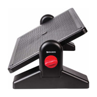 Офисная подставка для ног BRAUBERG 41,5х30 см, с фиксаторами, черная 530364