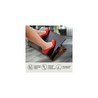 Офисная подставка для ног BRAUBERG 41,5х30 см, с фиксаторами, черная 530364