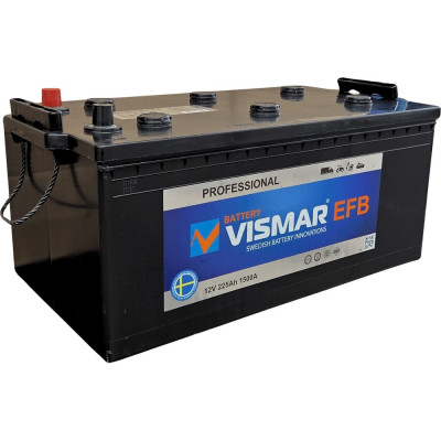 Аккумуляторная кислотная батарея VISMAR PROFESSIONAL 6СТ-225 EFB N (L)-(3) 1500 A 4627129567441