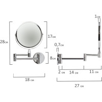 Настенное зеркало BRABIX 604952