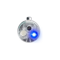 Фонарик-брелок на карабине ЕРМАК 1 LED + УФ + лазер, 3xLR44, алюминий, 6,6х1,2 см 198-072