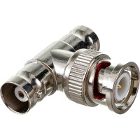 Переходник штекер TDM ELECTRIC BNC - х2 гнезда BNC тройник SQ1809-0033