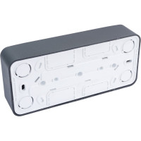 3-ая наружная розетка Systeme Electric Blanca Антрацит, без заземления, без шторок, 16А, 250В SE BLNRA000316