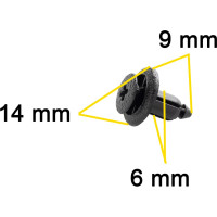 Автокрепеж для Lexus/Toyota 10 шт 09409063225PK, 9046706133CO, 9046706133C0, 9046706133 КрепАвто 0609