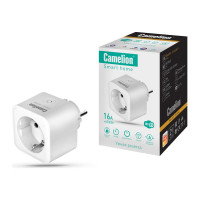 Одинарная розетка Camelion Smart Home BNS/SH-1/16A/WIFI 16A 3680В, WiFi+Счетчик+Контроль 14503