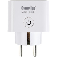 Одинарная розетка Camelion Smart Home BNS/SH-1/16A/WIFI 16A 3680В, WiFi+Счетчик+Контроль 14503