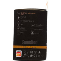 Одинарная розетка Camelion Smart Home BNS/SH-1/16A/WIFI 16A 3680В, WiFi+Счетчик+Контроль 14503