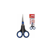 Ножницы для хобби и рукоделия ОСТРОВ СОКРОВИЩ 120 мм, 3-х сторонняя заточка, черно-синие 237104