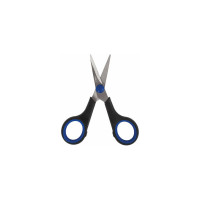 Ножницы для хобби и рукоделия ОСТРОВ СОКРОВИЩ 120 мм, 3-х сторонняя заточка, черно-синие 237104