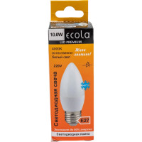 Светодиодная лампа Ecola candle LED Premium 10,0W 220V E27 4000K свеча композит 100x37 C7MV10ELC