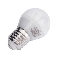 Светодиодная лампа Ecola globe LED Premium 7,0W G45 220V E27 4000K прозрачный шар с линзой композит 75x45 K7FV70ELC