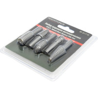 Набор шарошек металлических разнопрофильных по пластику и дереву 5 предметов ROCKFORCE RF-61712 RF-61712(48569)