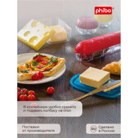 Контейнер для колбасы Phibo красный 431288504