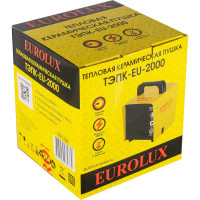 Тепловая электрическая пушка Eurolux ТЭПК-EU-2000 керамический нагревательный элемент, квадратная 67/1/34