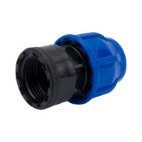 Компрессионная муфта TEBO ПНД вн. резьба 20x3/4" T-ПНД.М.4.20-34.CN