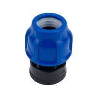 Компрессионная муфта TEBO ПНД вн. резьба 20x3/4" T-ПНД.М.4.20-34.CN