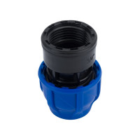 Компрессионная муфта TEBO ПНД вн. резьба 20x3/4" T-ПНД.М.4.20-34.CN