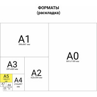 Блокнот STAFF А5 146x205 мм, 60 листов, гребень, жесткая подложка, клетка, 4 вида 126539