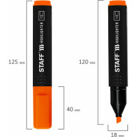 Набор текстовыделителей STAFF Basic Budget Hl-02n, 6 цветов, неон, линия письма 1-5 мм 152296