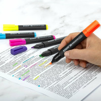 Набор текстовыделителей STAFF Basic Budget Hl-02n, 6 цветов, неон, линия письма 1-5 мм 152296