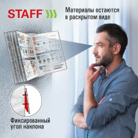 Настенная демосистема STAFF на 10 панелей, с 10 серыми панелями А4 238144