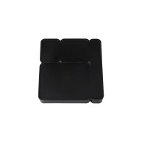 Подставка-органайзер BRAUBERG Office Style 4 отделения, 115x122x111 мм, черная 238097