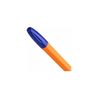 Шариковые ручки BRAUBERG Ultra Orange синие, набор 10 штук, корпус оранжевый, узел 0.7 мм 143571