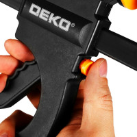 Быстрозажимная струбцина DEKO 200 мм CL200-2, 2 шт 065-0614