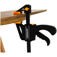 Быстрозажимная струбцина DEKO 200 мм CL200-2, 2 шт 065-0614