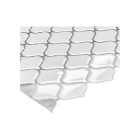 Комплект полимерной 3D плитки LAKO 30.5х30.5 см, 5 штук, Белая мозаика 2 LKD-MY001